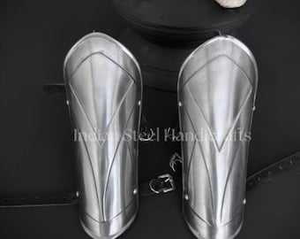Medieval Knight Steel Armor Bracer Set, LARP Cosplay