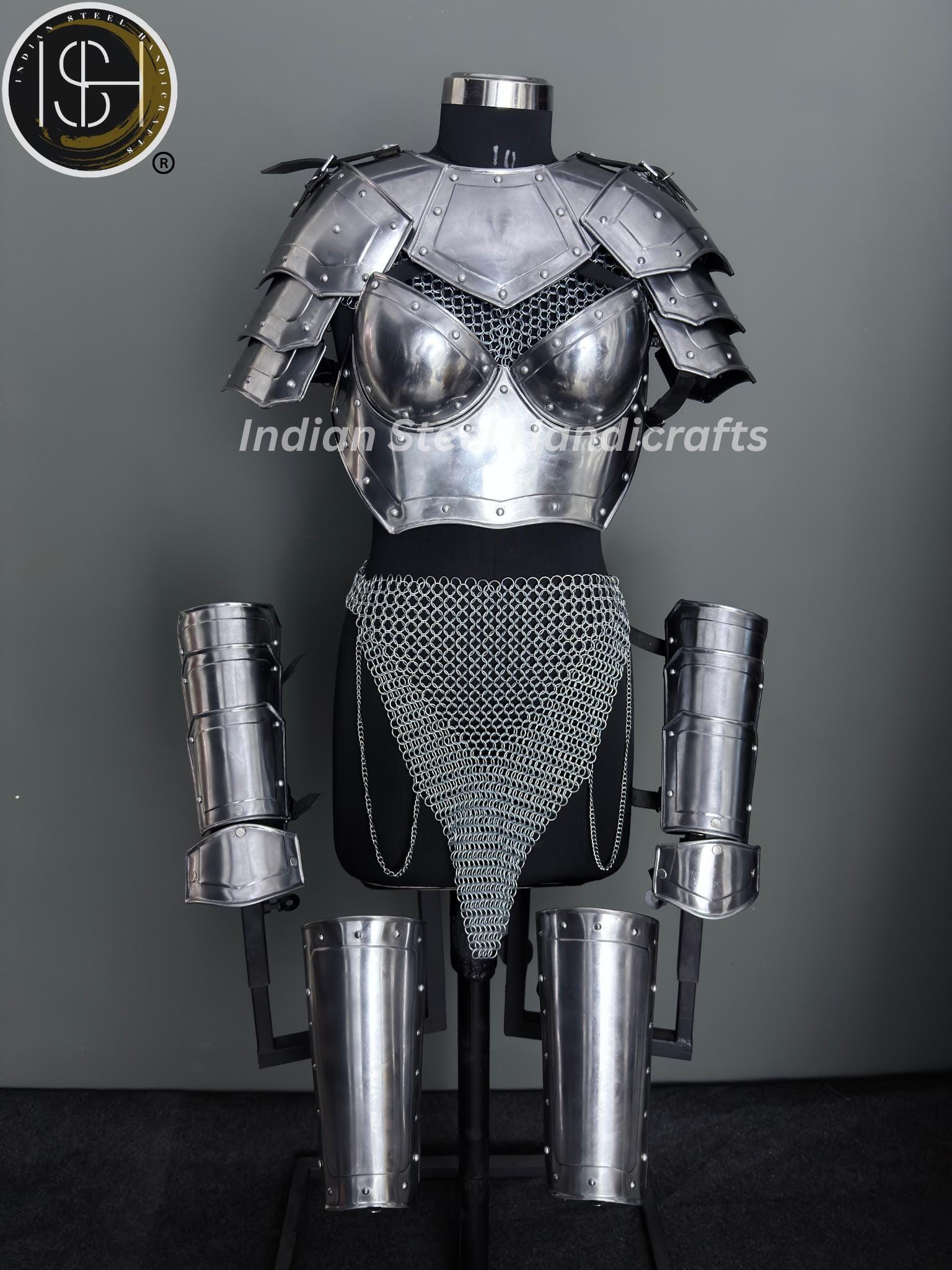 チェーンメイル＆平服セット　ファンタジー　コスプレ用 チェーンメイル＆平服セット ファンタジー コスプレ用