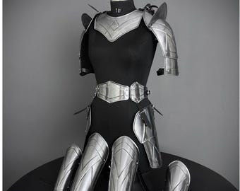 Ensemble d'armures médiévales Brave Lady : acier de calibre 20, costume de GN Cosplay