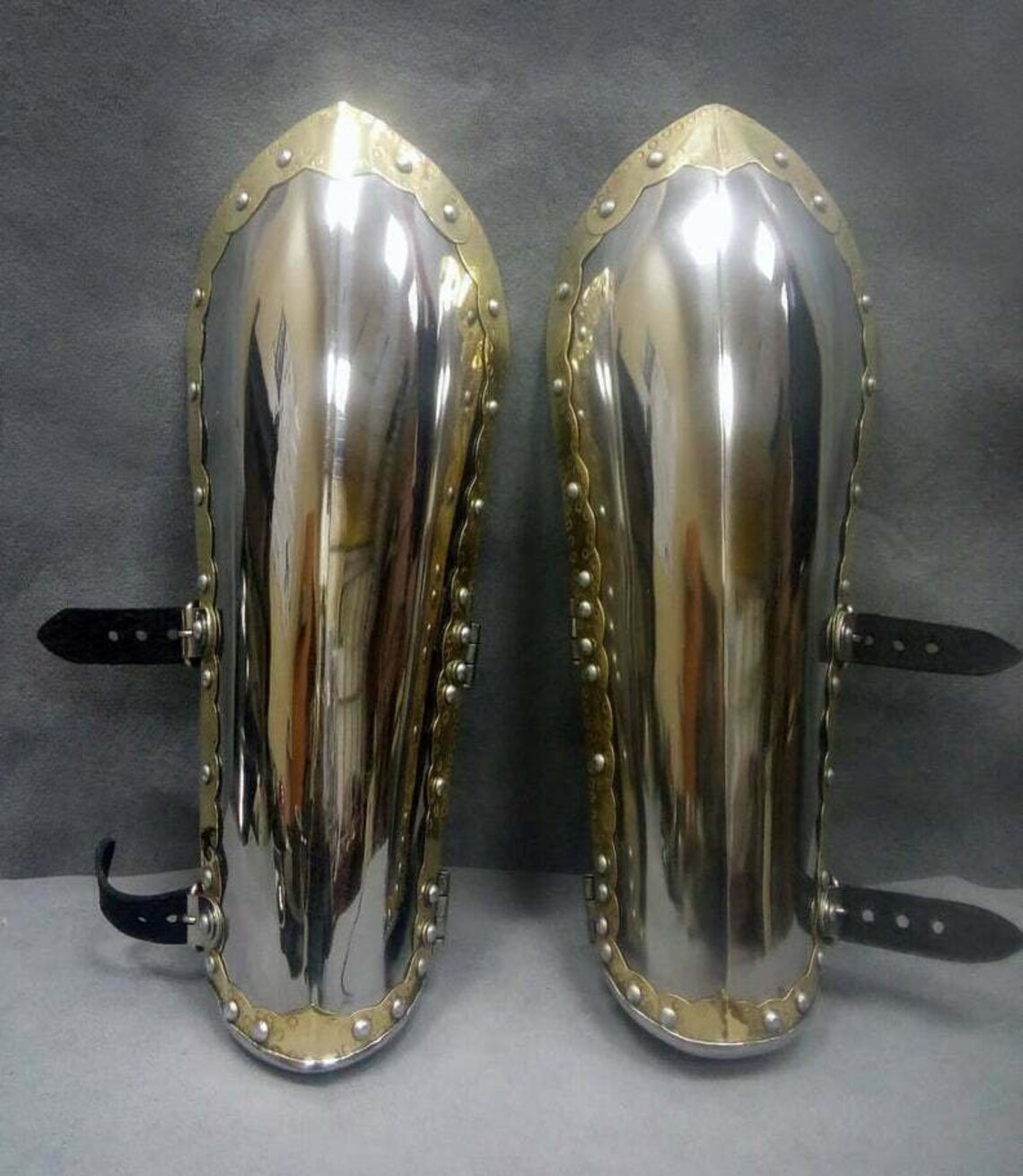 Medieval solid Steel Armor Bracers Pair of Arm Etsy