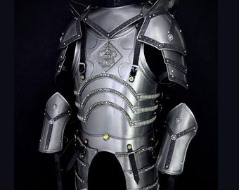 Handgefertigte Stahl Gothic Ritter Voll Rüstung Anzug, Mittelalter Cosplay LARP Kostüm