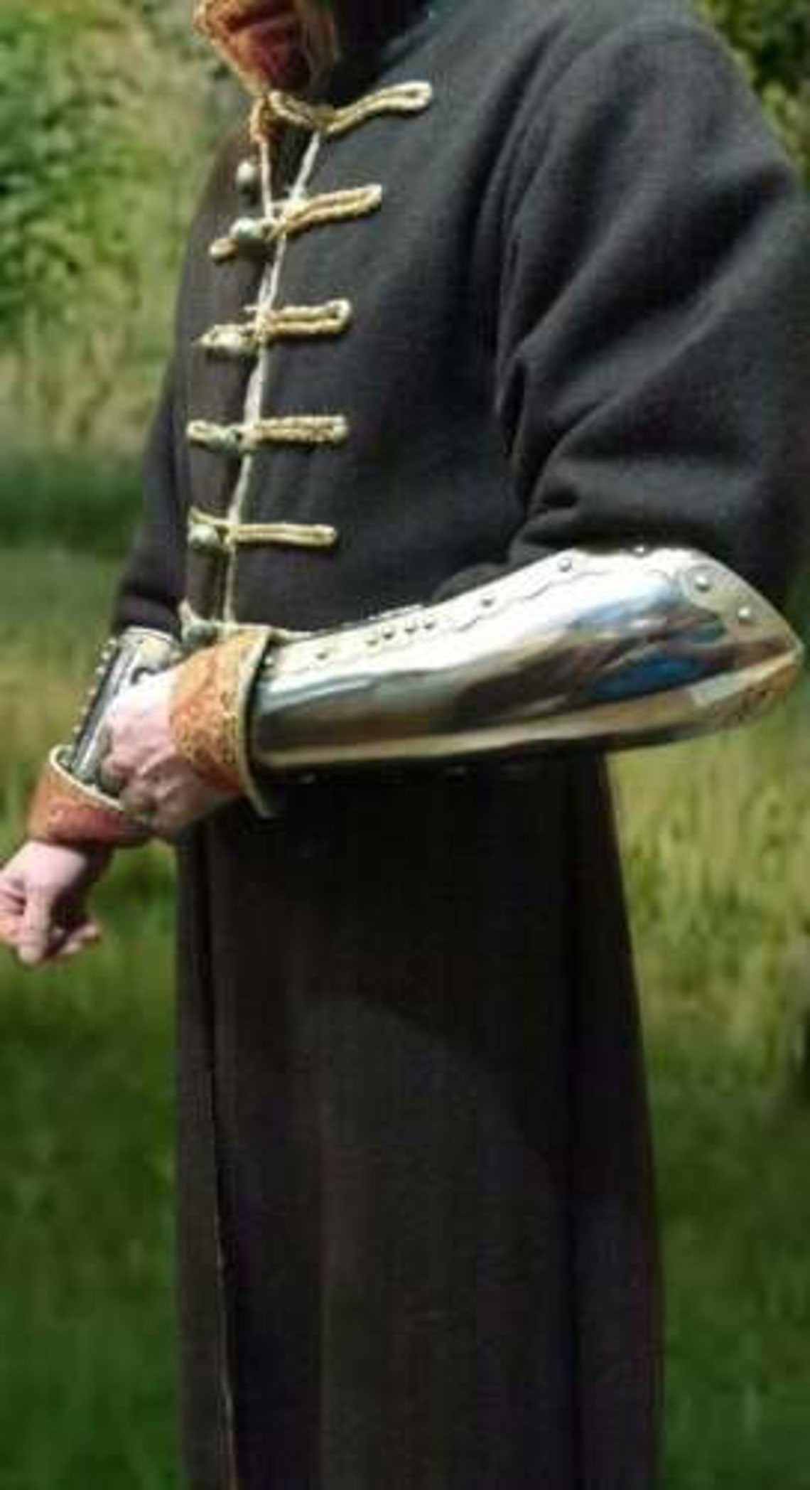 Medieval solid Steel Armor Bracers Pair of Arm Etsy