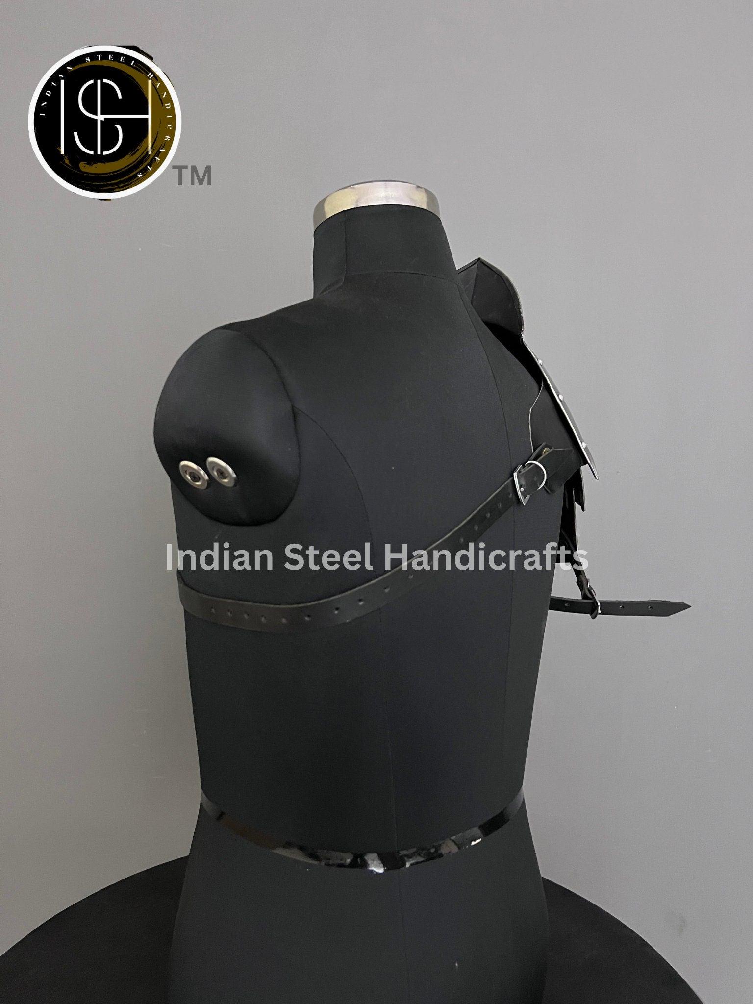 Ensemble d'armures médiévales en cuir pour homme : costume de chevalier Ensemble d'armures médiévales en cuir pour homme : costume de chevalier
