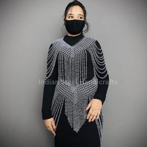 Chainmail Harness: Steel Rings Costume, Cosplay Armor