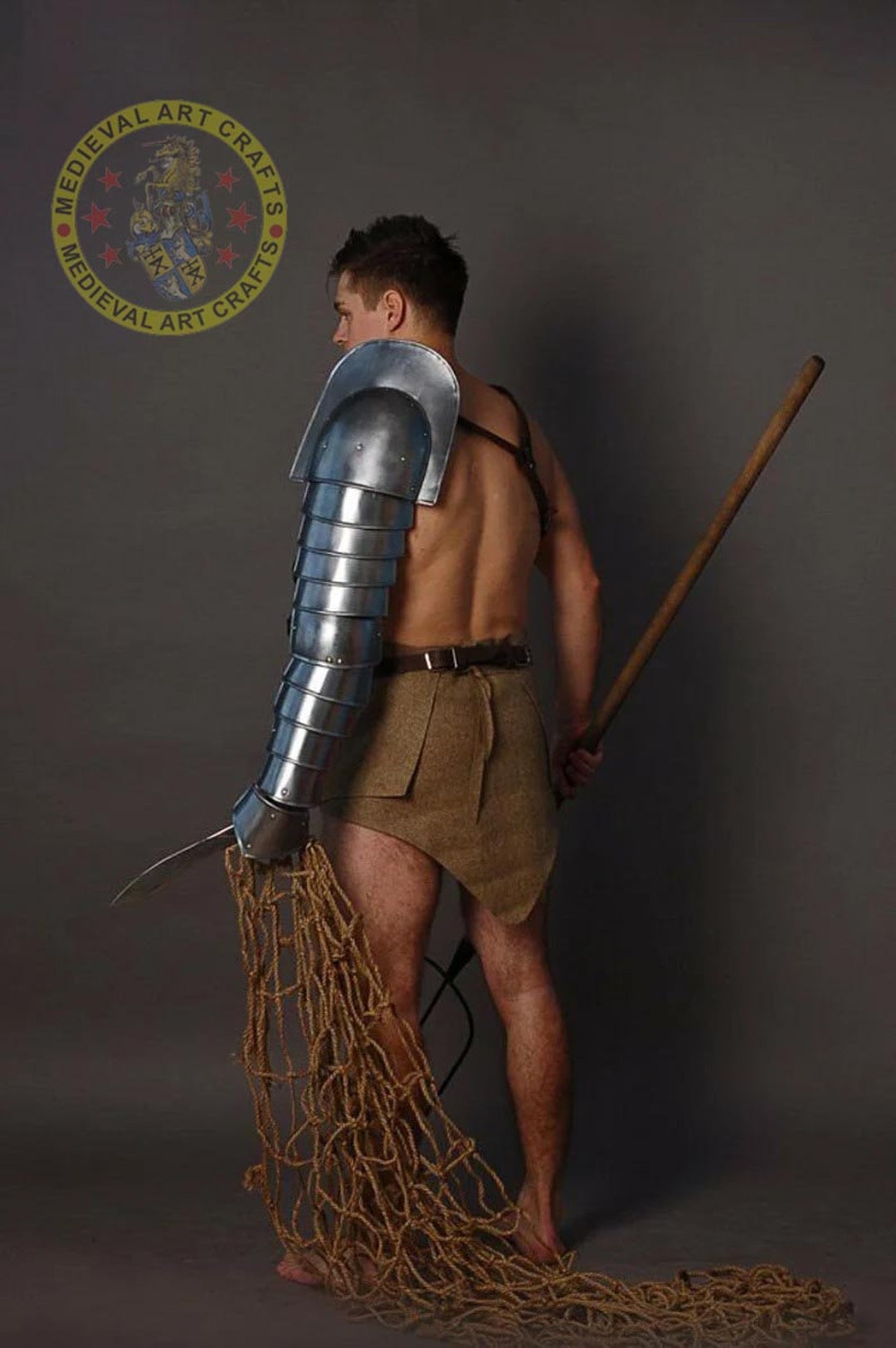 Medieval Knight Full Arm Gurad Armor, Warrior Armor, Larp Armor Costume