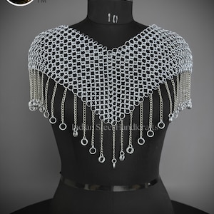 Chainmail Collar: Solid Steel Renaissance Cosplay Neck Piece