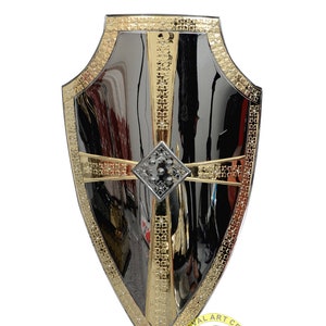 Crusader Knight Shield, Combat shield, gravitate design, Sca, Cosplay, LARP Armor, Halloween Gifts