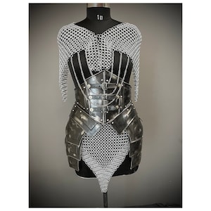 Medieval Steel Cuirass Armor: Female Cosplay LARP Costume