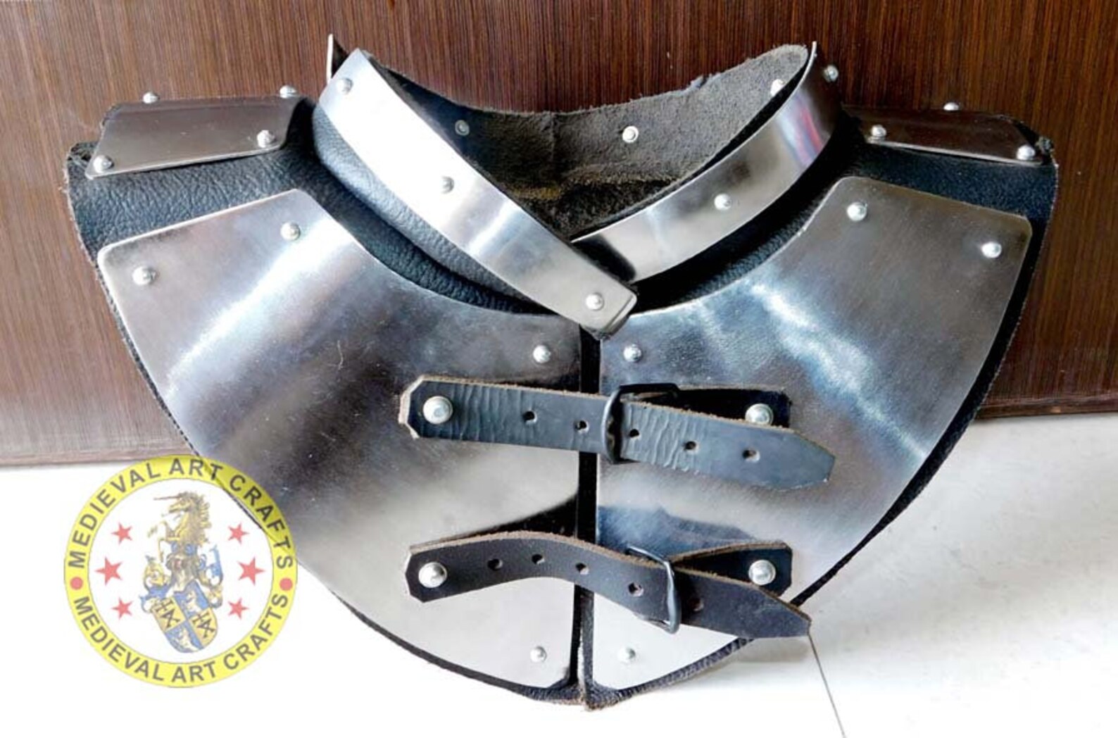 Knight Armor Neck Guard Armor SCA Fighter Cosplay Etsy