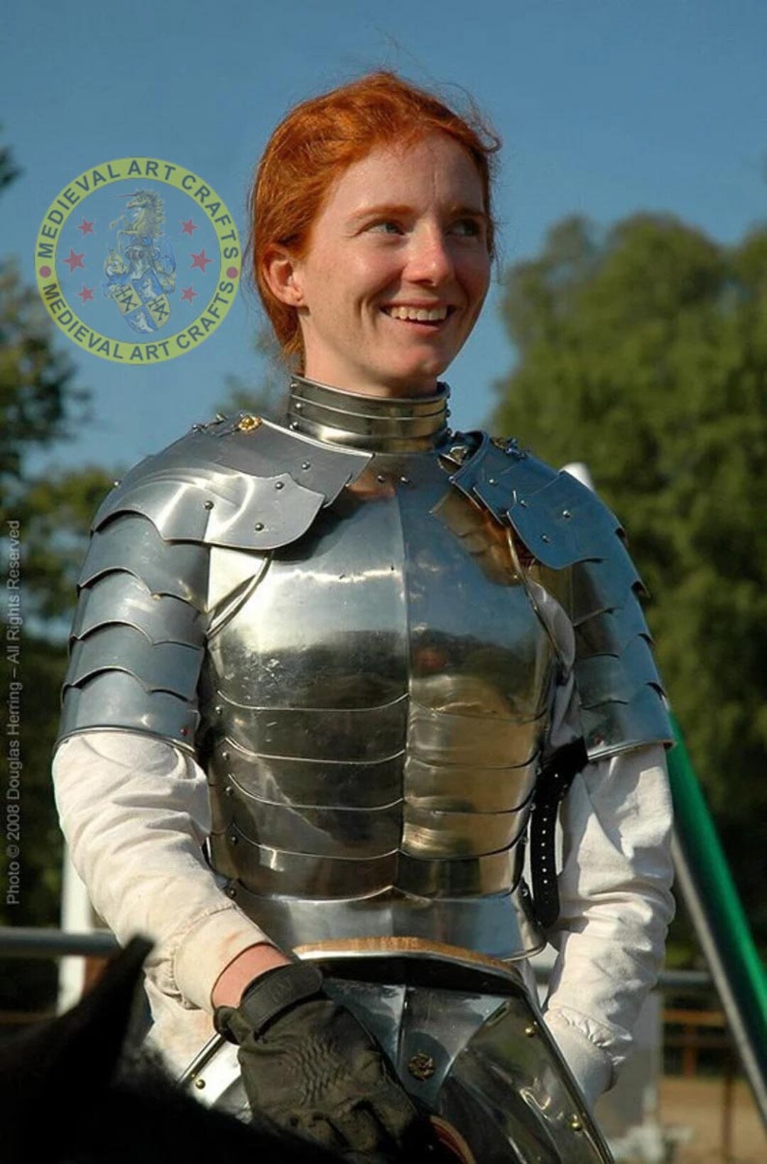 Medieval Knight Lady Armor, Fantasy Female Pouldron Armor Costume, Cosplay, Larp Armor