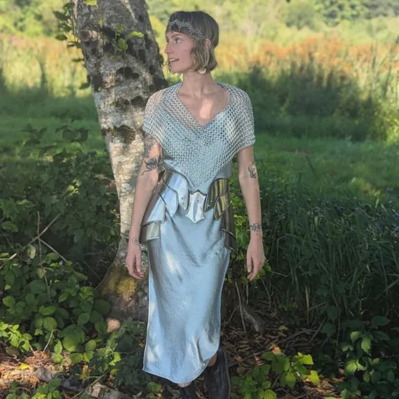 Steel Lady Armor: Medieval Knight Belt Costume - SCA LARP Cosplay image 5