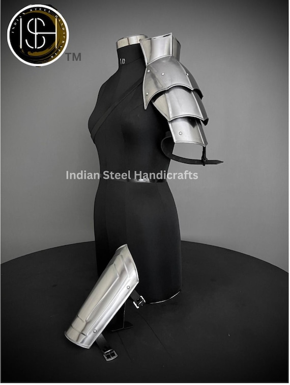 Handmade Steel Pauldron: Female Medieval LARP Armor