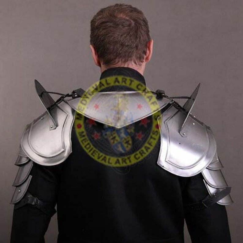 Medieval Knight Armor Pouldron Armor Cosplay Sca Etsy