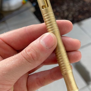 SMOOTHERPRO Solid Brass Bolt Action Pen Square Shape for Pocket Business  EDC