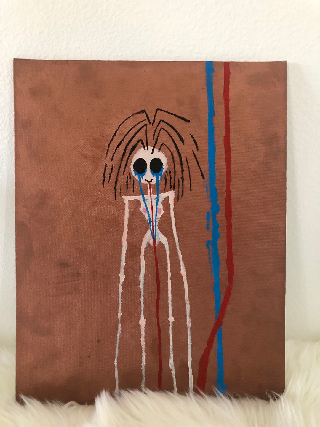 Original Creepy Painting Creepy Painting Acrylic On Canvas Flat Il 1080xN.2483132433 K2el