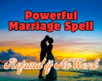 Poderoso hechizo de matrimonio【REEMBOLSO si NO HAY RESULTADO】Guardar mi hechizo de matrimonio/casarse/hacer que se case contigo/Poderoso hechizo de boda ritual de amor