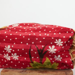 Hermoso algodón Vintage Kantha cepillos bolsa de maquillaje accesorio T-Pouch Kantha trabajo cepillo bolsa india étnica bolsa baño artículos de tocador cosméticos