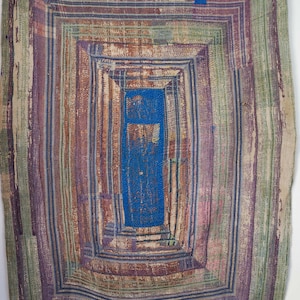 Vintage Kantha-quilt: handgemaakte deken van gerecycled katoen