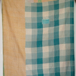 Incrível vintage Kantha lance cultura indiana cobertor de algodão feito à mão capa de cama Boho Kantha lance