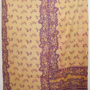 Vintage Kantha-quilt: handgemaakte deken van gerecycled katoen