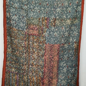 Vintage Kantha Decke Wendedecke Baumwolle Quilt Boho Bettwäsche