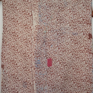 Vintage Indian Kantha Quilt: Handmade Cotton Bedcover Throw