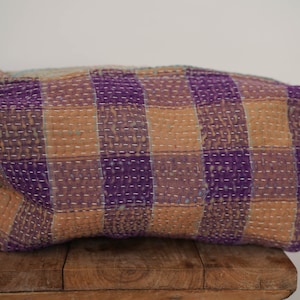 Algodón Hecho a mano Vintage Kantha Brushes Makeup Bag Accesorio T-Pouch Kantha Work Brush Bag Indian Ethnic Pouch Bathroom Toiletries Cosméticos