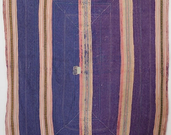 Kołdra Kantha w stylu vintage, ręcznie robiona z bawełny | Dwustronny indyjski pled | Pościel w stylu boho