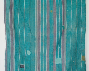 Vintage Kantha Quilt: Ręcznie robiona narzuta na łóżko z indyjskiej bawełny