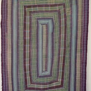 Handmade Vintage Kantha Quilt Reversible Indian Cotton Blanket Boho Sofa Throw