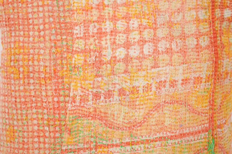Newly Arrivals 50x50 Vintage Kantha Pillow Cover Handmade Vintage Cushion Cover Antique Kantha Throw Pillow Designer Trending Cushion Cover
