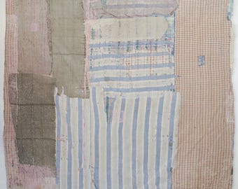 Miękka bawełniana narzuta Kantha, dwustronna kołdra w stylu vintage, kwiatowy koc boho, ręcznie robiona pościel indyjska