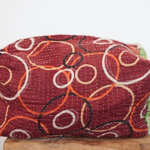 Hermoso algodón Vintage Kantha cepillos bolsa de maquillaje accesorio T-Pouch Kantha trabajo cepillo bolsa india étnica bolsa baño artículos de tocador cosméticos