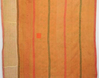 Miękka bawełniana narzuta Kantha, dwustronna kołdra w stylu vintage, kwiatowy koc boho, ręcznie robiona pościel indyjska