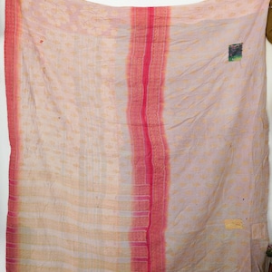 Kołdra Kantha w stylu boho vintage – kolorowa, ręcznie szyta patchworkowa
