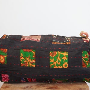 Hermoso algodón Vintage Kantha cepillos bolsa de maquillaje accesorio T-Pouch Kantha trabajo cepillo bolsa india étnica bolsa baño artículos de tocador cosméticos