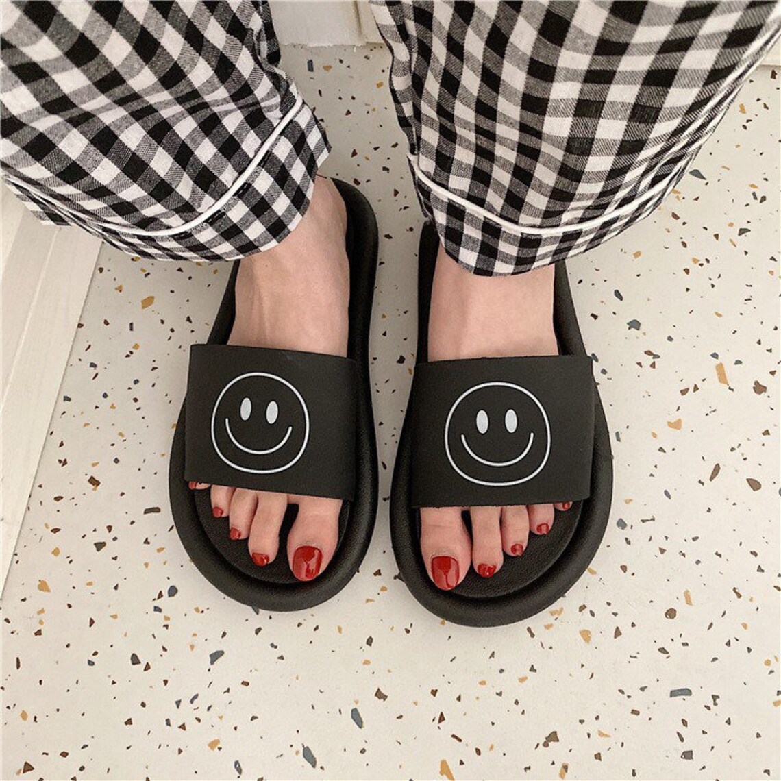 happy smile slippers