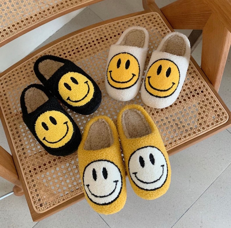 smiley home slippers