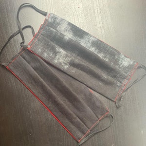 Face mask Tie-dye pleated