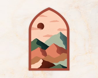 Adhesivo de vinilo espejo mate Dunas