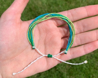 Pulsera de hilo ajustable impermeable