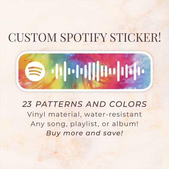 CUSTOM Spotify Code Vinyl Sticker