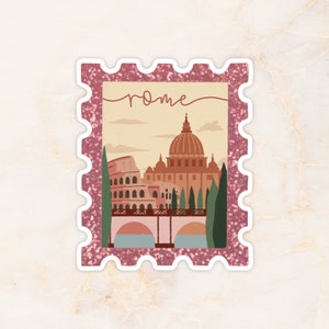 Vinylsticker Rome stempel glitter