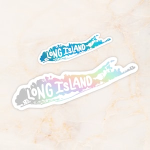Long Island holografische vinyl sticker