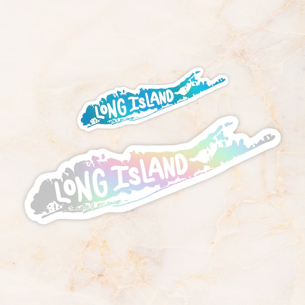 Long Island Holographic Vinyl Sticker