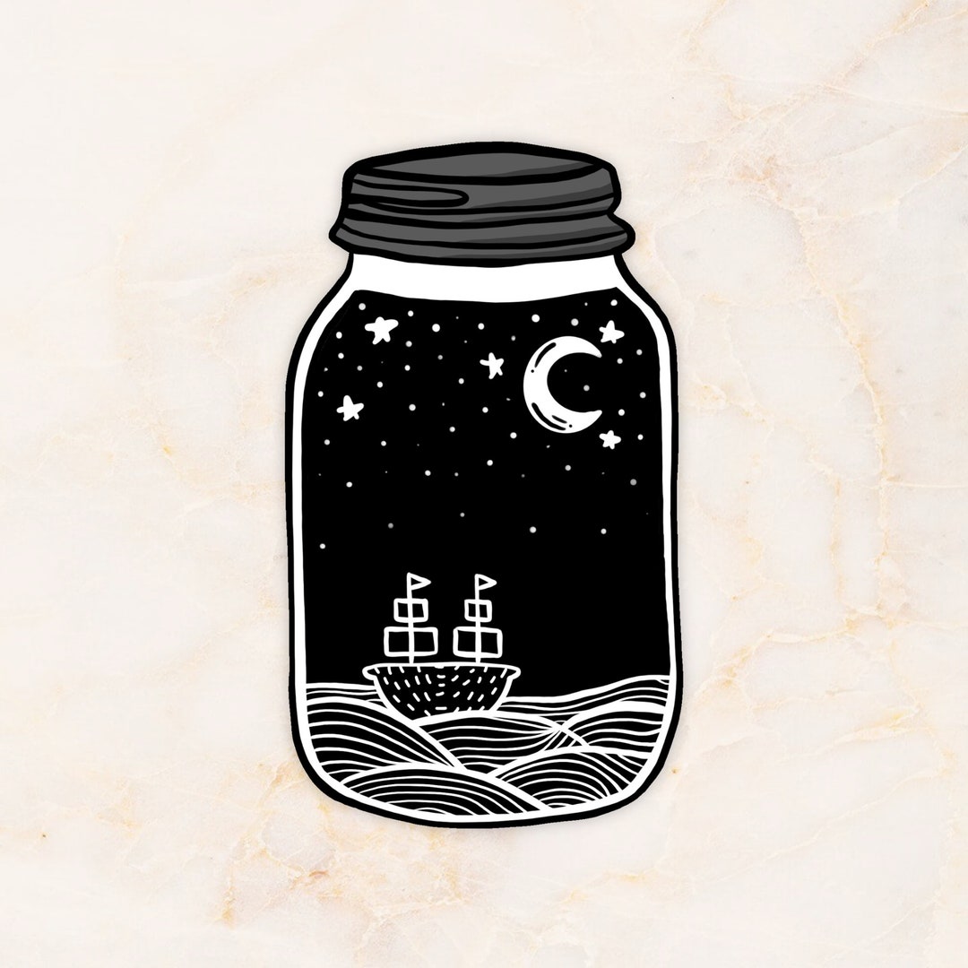 Starry Seas Laminated Vinyl Sticker - Etsy