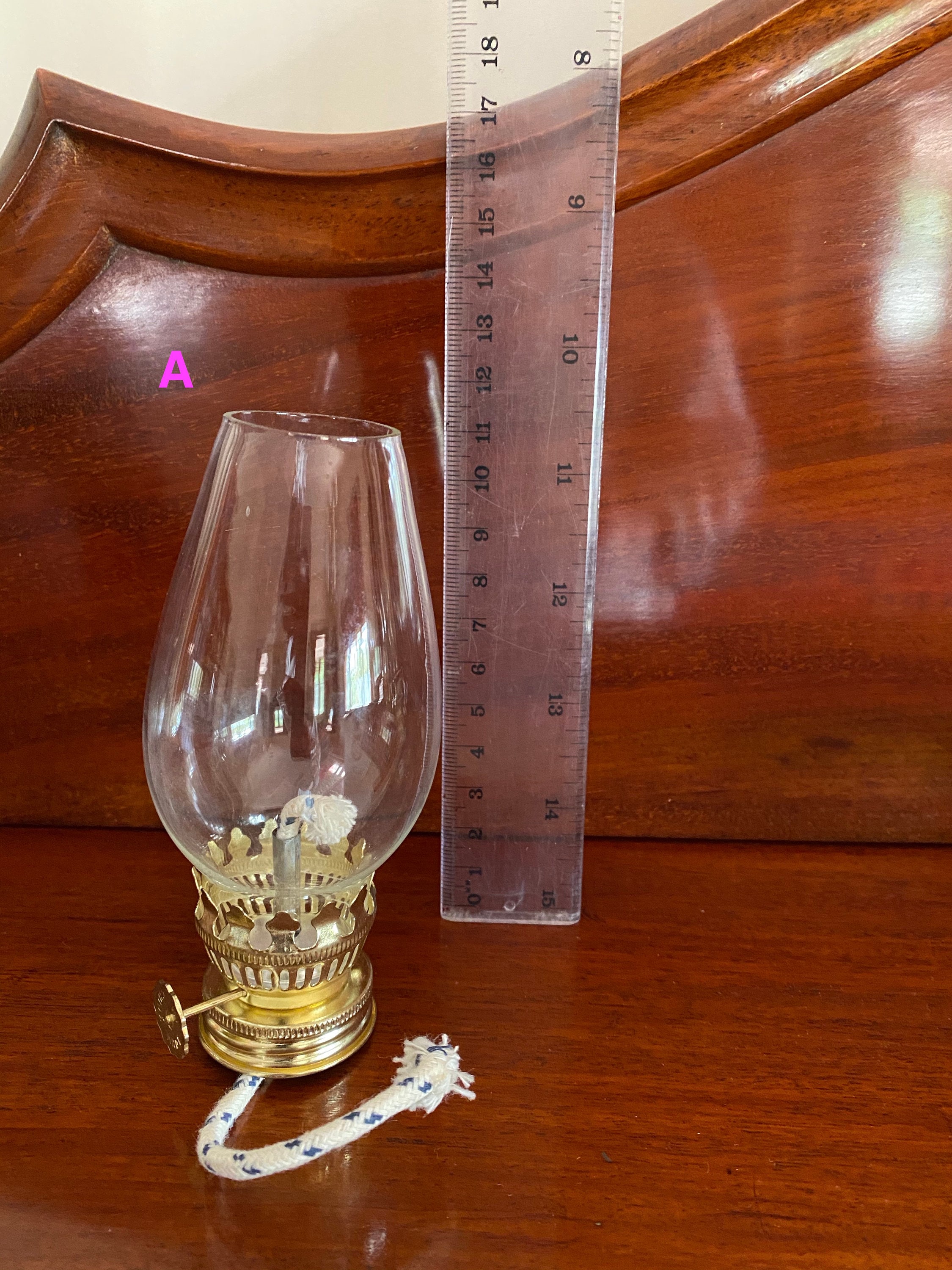 Vintage Pixie Hurricane lamp replacement chimney burner Etsy