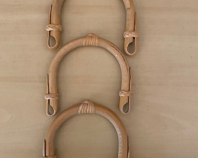 Vintage Small Cane Handles, Pottery Teapot Handles, Tote Bag Handles