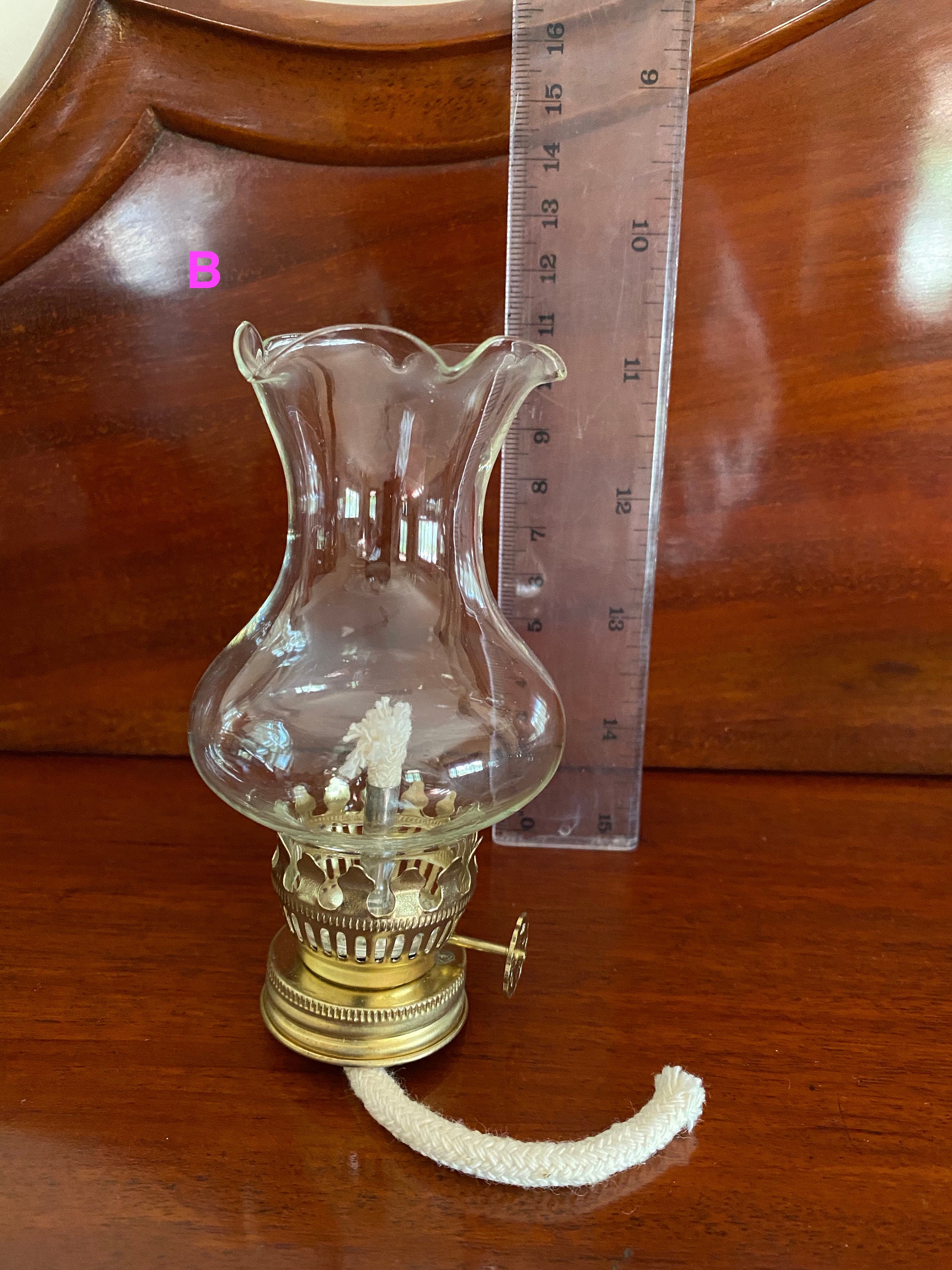 Vintage Pixie Hurricane lamp replacement chimney burner Etsy