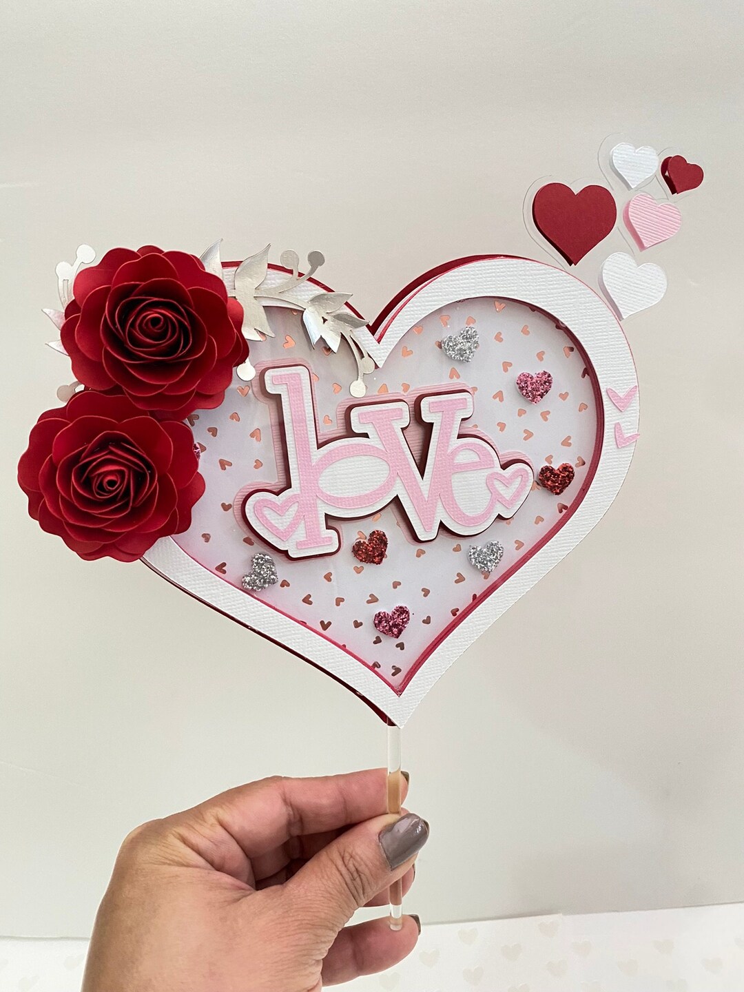Valentine's Day Cake Topper Valentine's Cake - Etsy